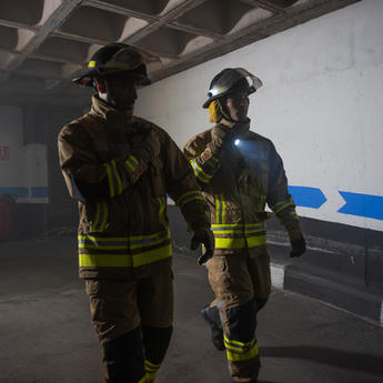 Firemen in action using Agnet Direct