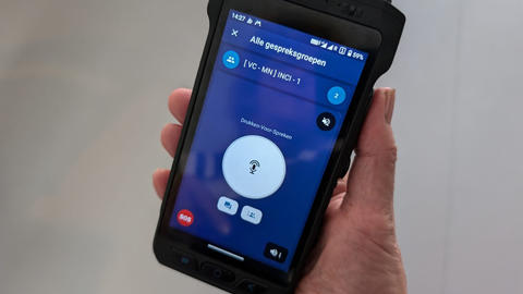 Agnet used on rugged smartphone for Road Traffic Management by Rijkswaterstaat