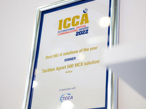 Icc award CCW 2022 - Tactilon Agnet 500  - Best solution