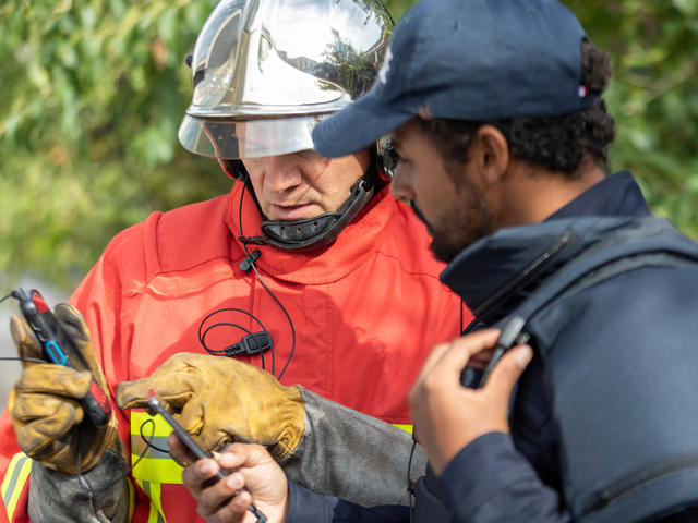 Police and fireman