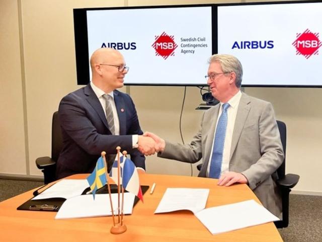 Airbus signs new Frame contract with MSB in Sweden
