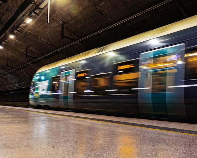 Train ariving to a station Train ariving to a station