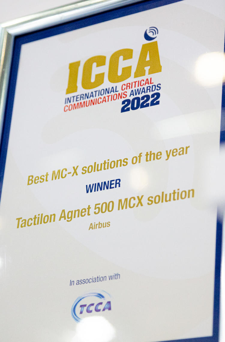 Icc award CCW 2022 - Tactilon Agnet 500 - Best solution Icc award CCW 2022 - Tactilon Agnet 500 - Best solution