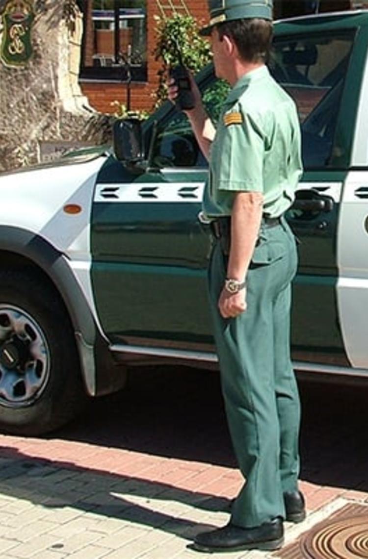 Spanish police and vehicle Spanish police and vehicle