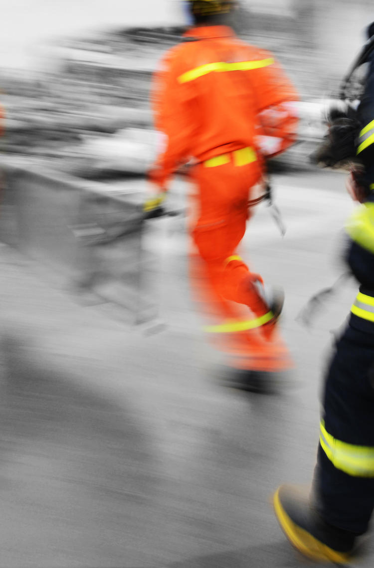 Public safety professionals in action Public safety professionals in action