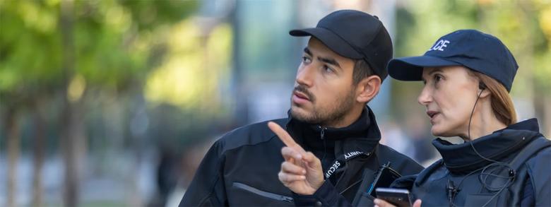 security-looks-as-police-points