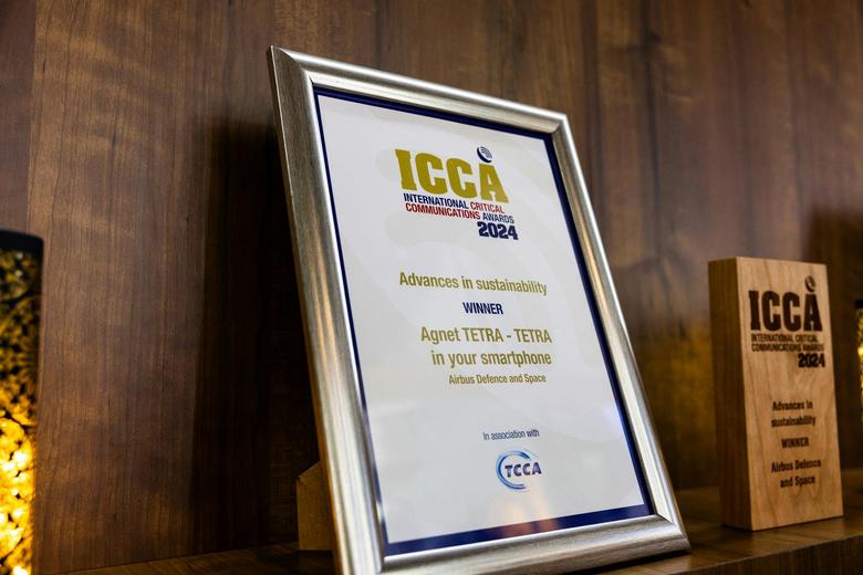 ICCA 2024 ceremony - Agnet TETRA award for Advances in sustainability