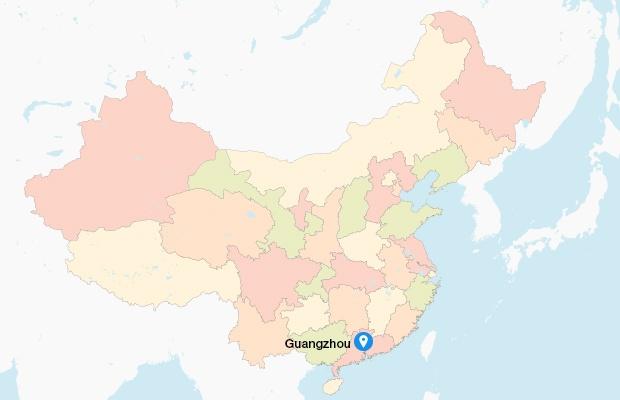 China Guangzhou location map