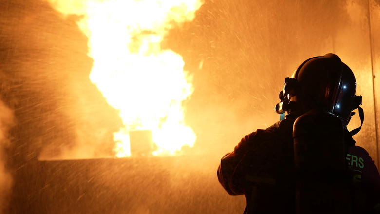 Agnet Direct Mode solution working with fire (Photo: ACMOSS 2025)