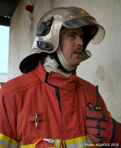 Agnet Direct mode solution used by fireman - photo ACMOSS 2025